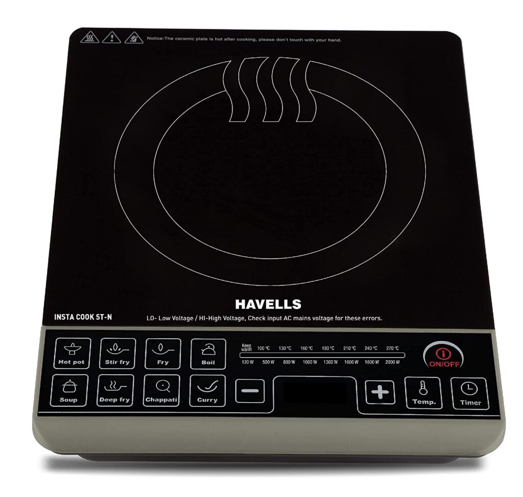  Havells Insta-cook ST-N energy efficient induction 2000 watts with 9 cooking option