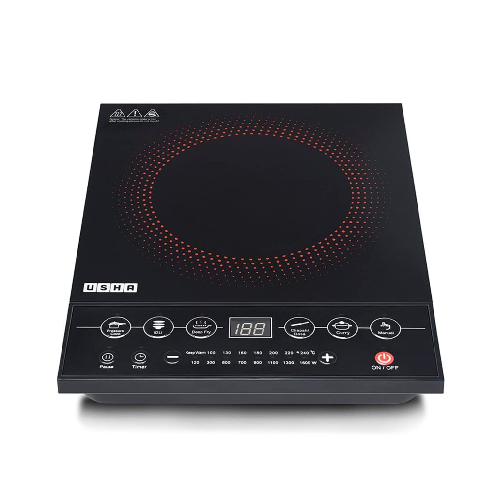 Usha Cook Joy (CJ1600WPC) 1600-watt induction cooktop