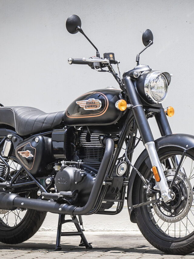 Royal Enfield Bullet 350 is a street bike with a 349cc BS6 engine.